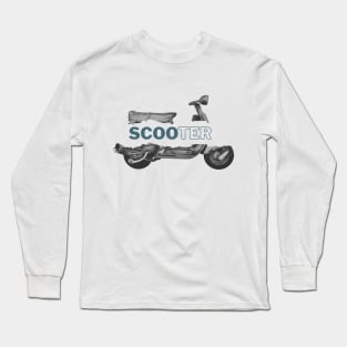 Scooter mania vintage Long Sleeve T-Shirt